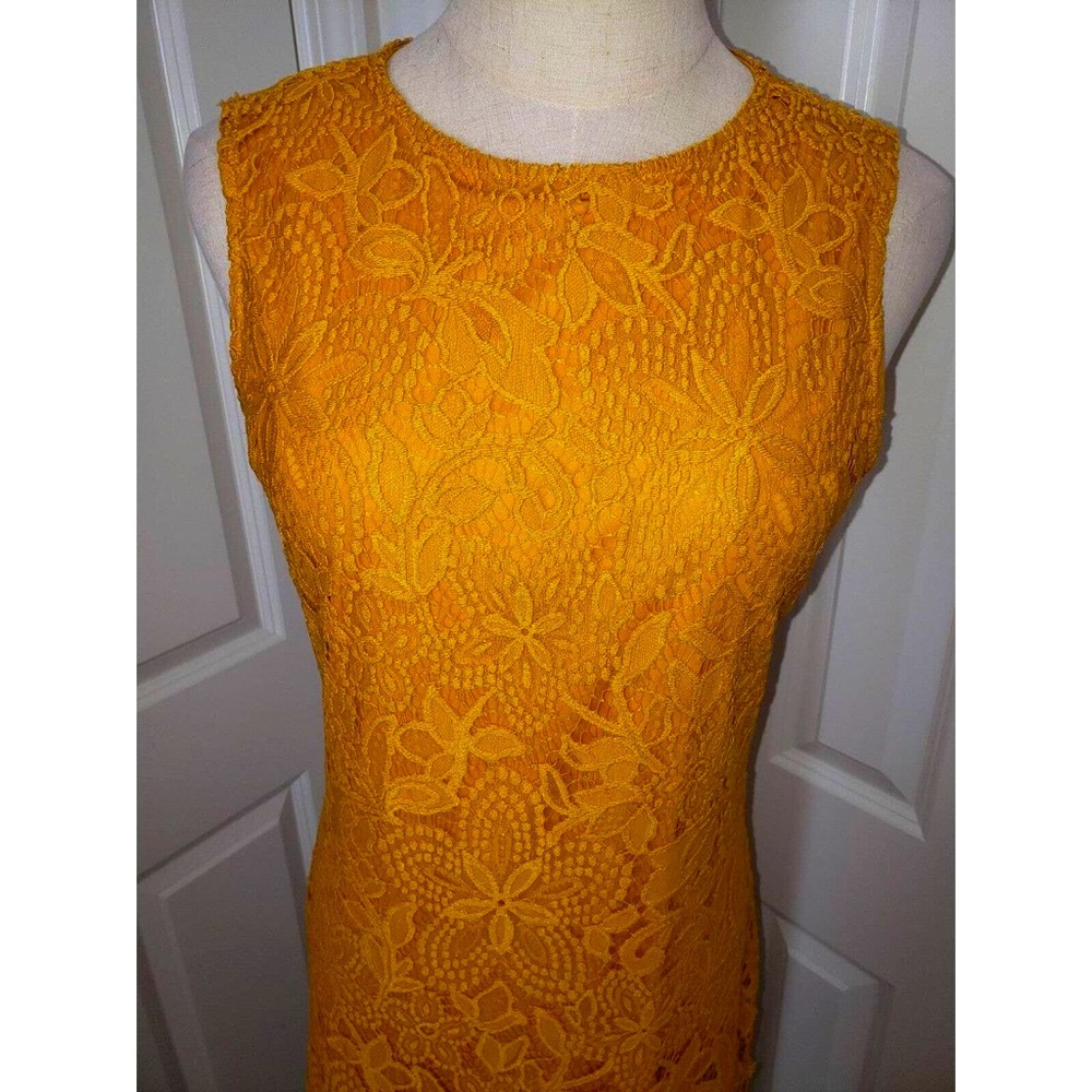 NWT Gold lace midi Dress